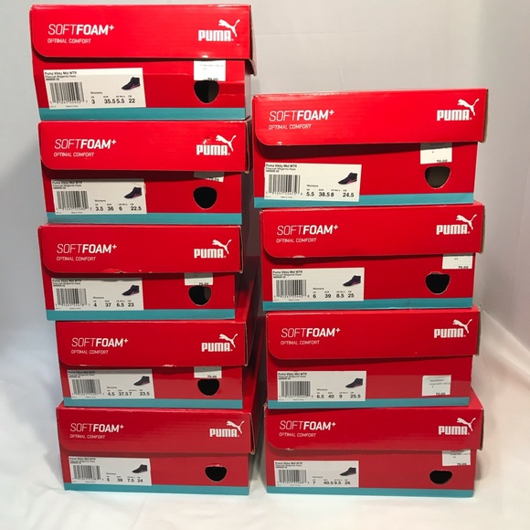 PUMA Vikky Mid Top Winter Magenta Shoes Sneakers - Picture 8 of 8